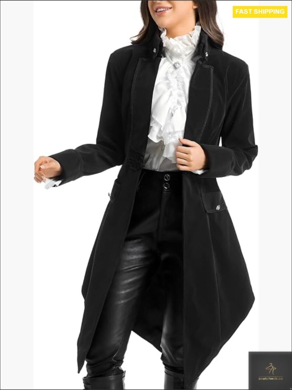 Steampunk Victorian Jacket Velvet Tailcoat Gothic Renaissance Medieval Costume